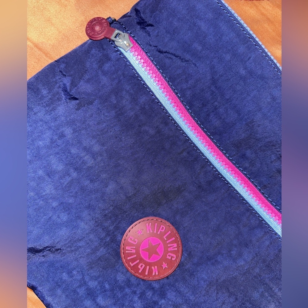 Kipling purple and blue Crossbody Bag retro - Picture 2 of 6